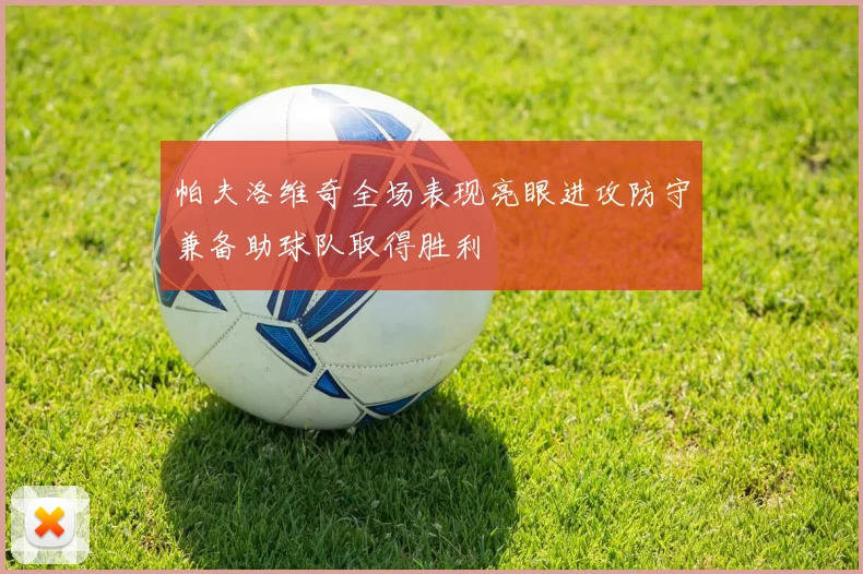 帕夫洛维奇全场表现亮眼进攻防守兼备助球队取得胜利